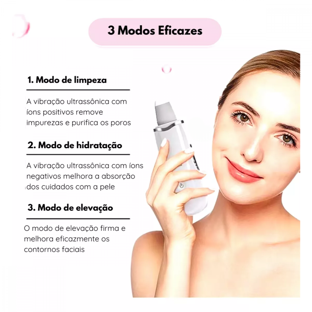 Pala Facial Exfoliante Ultrasónica