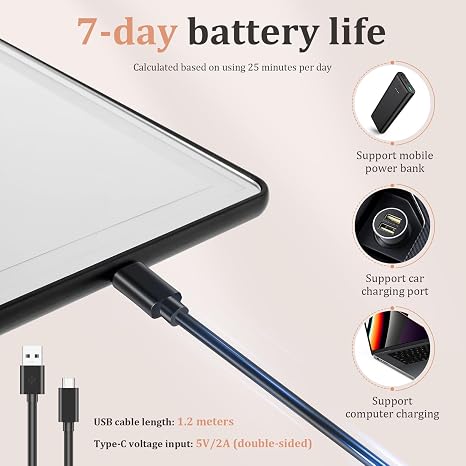 Espejo de Maquillaje LED para Auto — 3 Modos de Luz Táctil