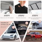 Espejo de Maquillaje LED para Auto — 3 Modos de Luz Táctil