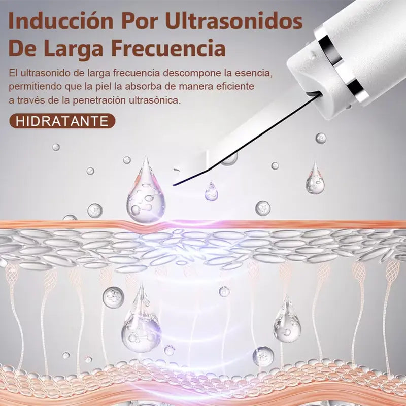 Pala Facial Exfoliante Ultrasónica